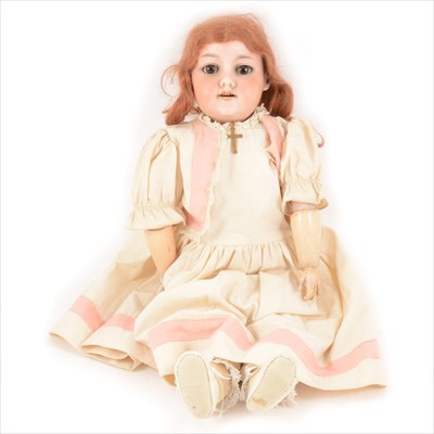 Lot 201 - Armand Marseille German bisque head doll, 390 DRGM 246/1 head stamp