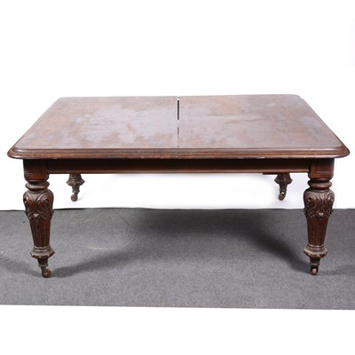 Lot 483 - A Victorian mahogany extending dining table