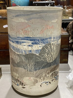 Lot 90 - A large contemporary ceramic vase, by Barry Guppy, 1986