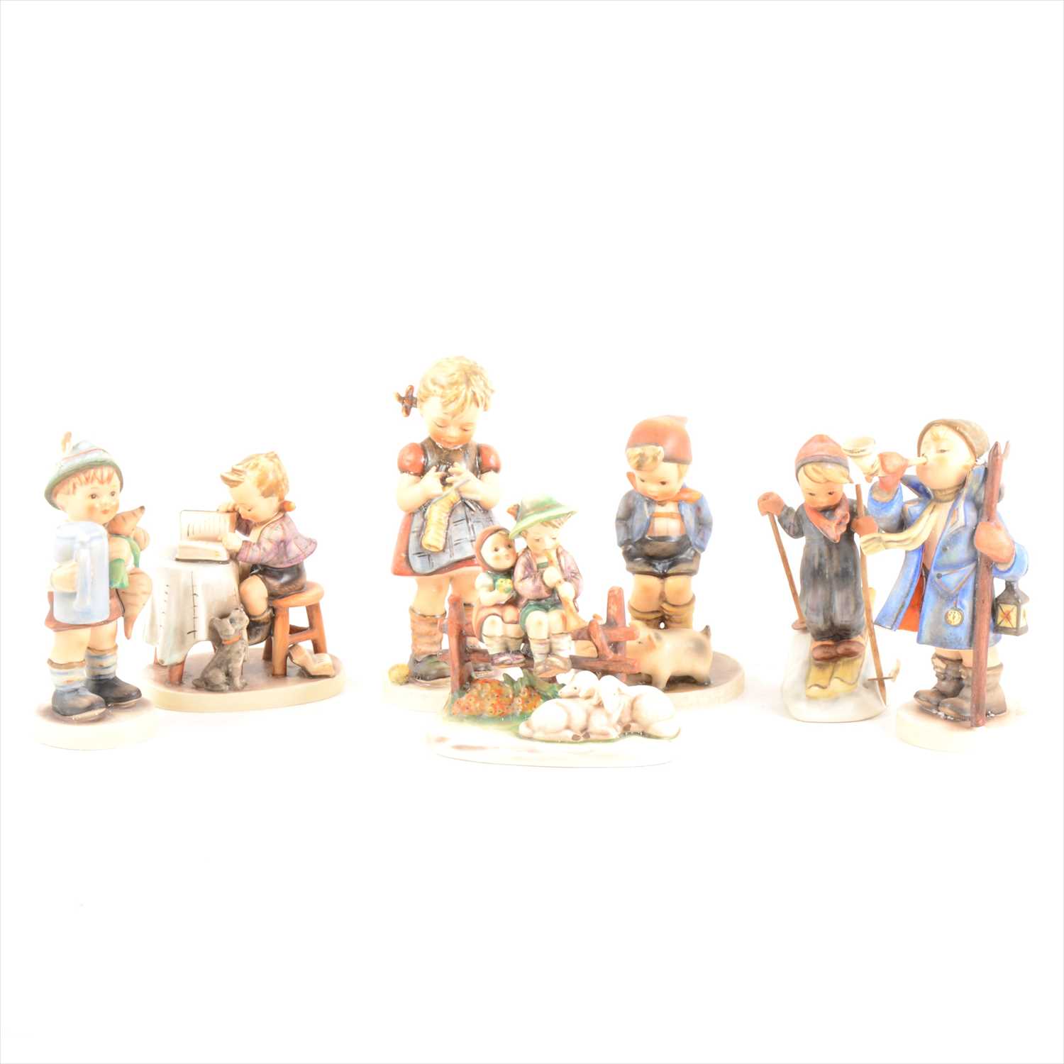 Lot 86 - A collection of twenty five Hummel pottery figures