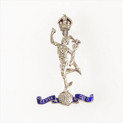 Lot 1296A - A sweetheart brooch The Royal Signal Corps.