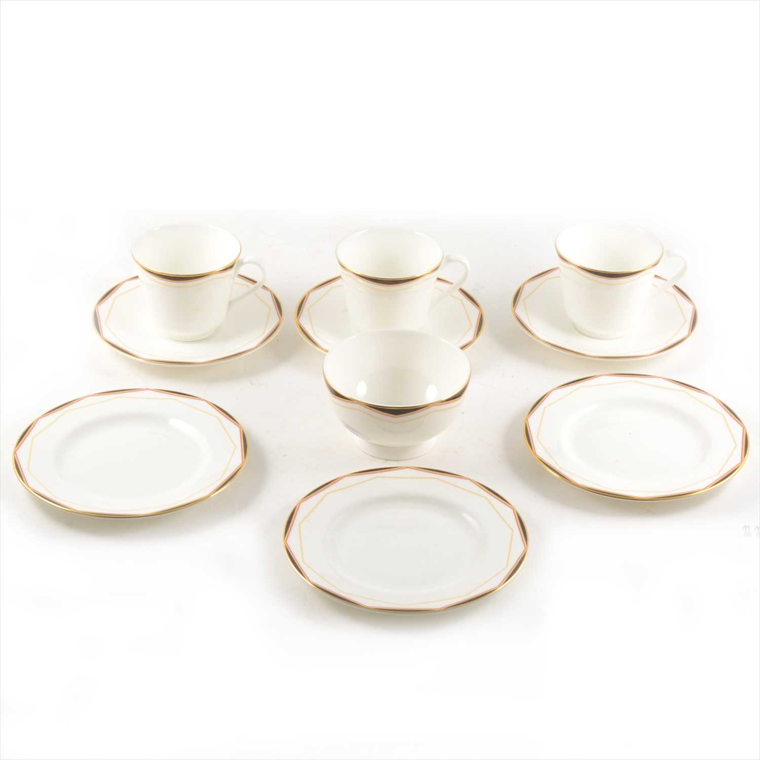 Lot 49 - Royal Doulton  bone china table service, Prism pattern.