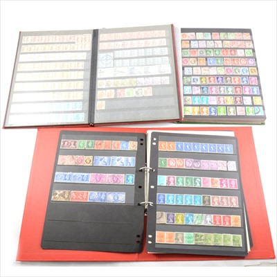 Lot 114 - Stamps: a collection of stock books, loose stamps, coins and medals
