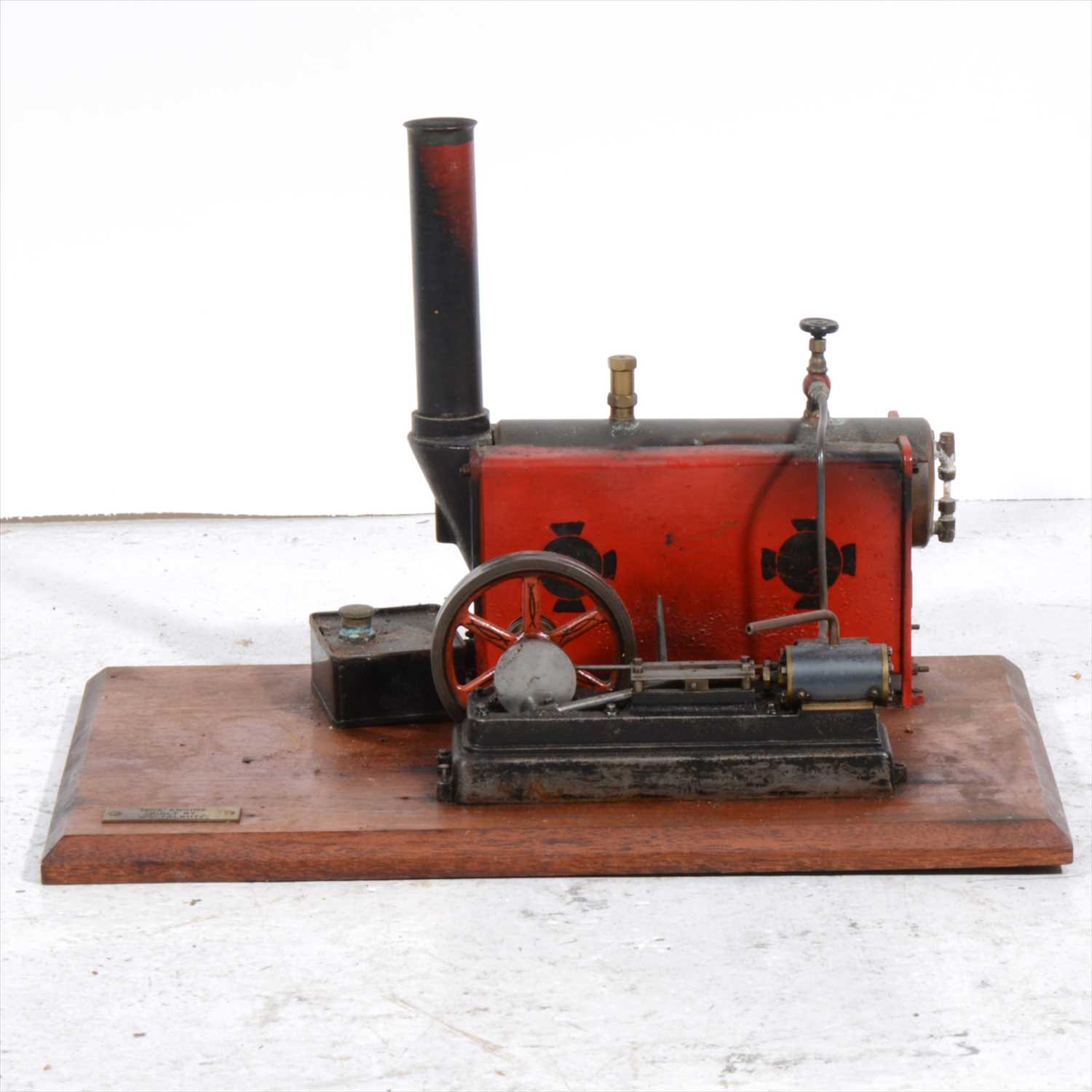 Lot 1 - A Stuart Turner S50 horizontal live steam mill engine and steam boiler.
