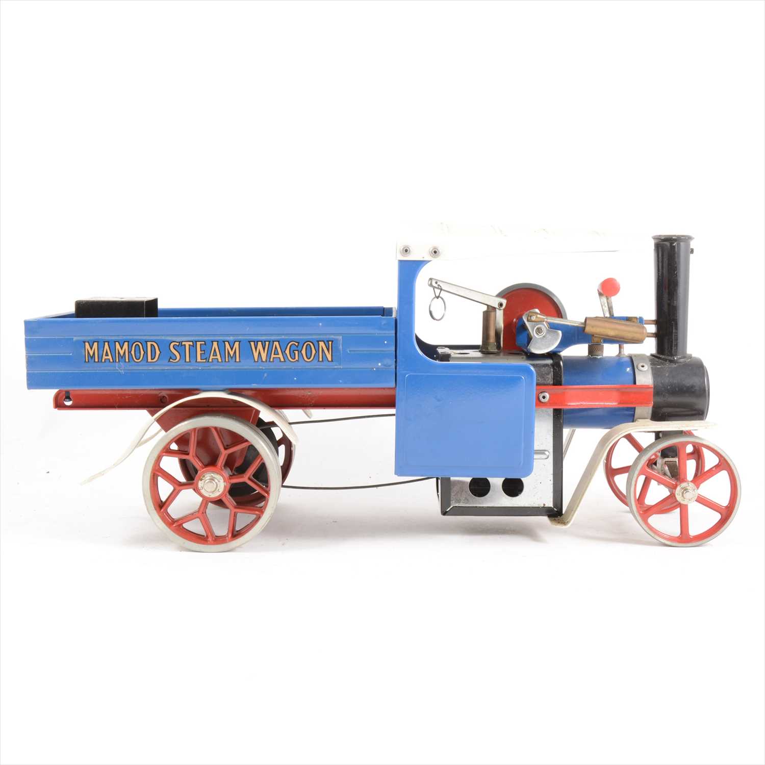 Lot 32 - Mamod live steam; SW1 steam wagon engine, blue body, with burner and scuttle, unboxed.