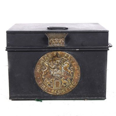 Lot 344 - A Victorian Milner's Patent fire resistant safe/ strong box