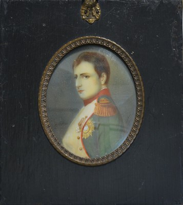 Lot 254 - A portrait miniature of a young Napoleon