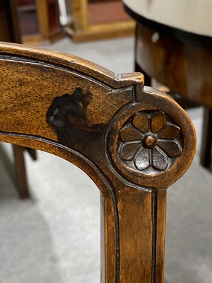 Lot 43 - A set of six Victorian walnut drawing-room chairs