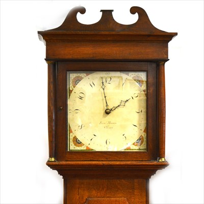 Lot 257 - Georgian oak longcase clock, signed Saml. Mason, Olney