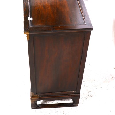 Lot 73 - A small Korean elm and stained wood cabinet