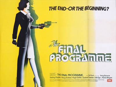 Lot 119 - British film Quad poster The Final Programme, (1973), 30x40inch