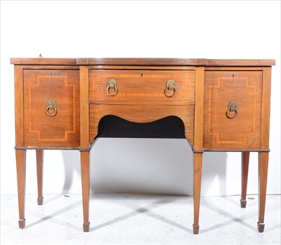 Lot 315 - Victorian mahogany sideboard, in the Georgian style