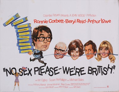 Lot 503 - Nine British film Quad posters; a selection of mostly 1960s/1970s British comedy