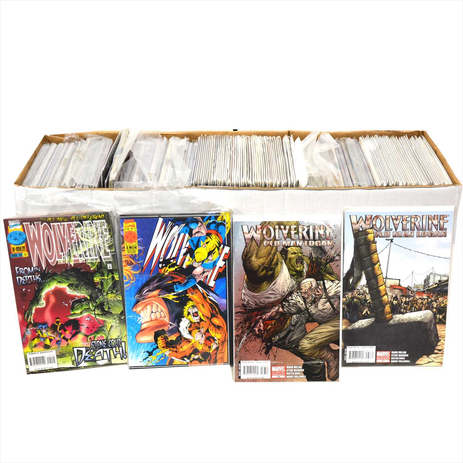 Lot 45 - Modern comics; a large collection of 350+, including mostly Wolverine Origins, and Wolverine.