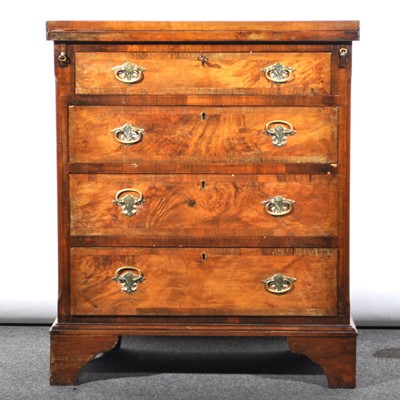 Lot 554 - A George III style walnut bachelor's chest