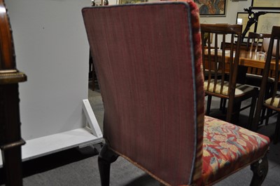 Lot 295 - A pair of Georgian II mahogany side chairs