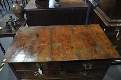 Lot 299 - A George II walnut chest of drawers