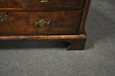 Lot 299 - A George II walnut chest of drawers