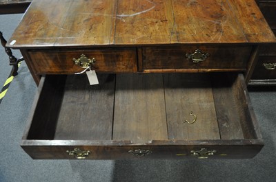 Lot 299 - A George II walnut chest of drawers