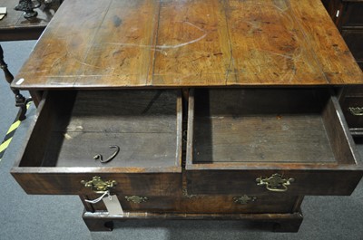 Lot 299 - A George II walnut chest of drawers