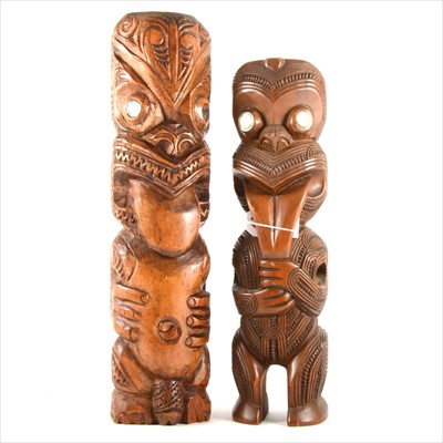 Lot 161 - A well carved Maori figure