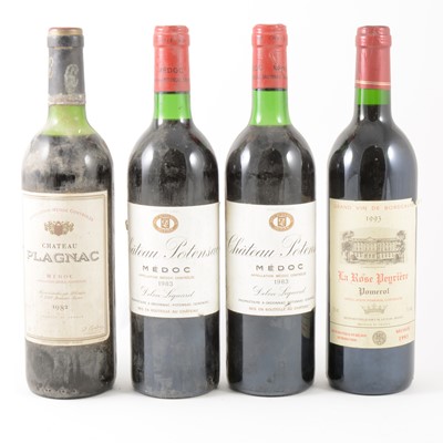 Lot 300 - Ch la Lagune, Haut-Medoc, 1983; Ch Potensac, Medoc, 1983; Ch Palgnac, Medoc, 1982