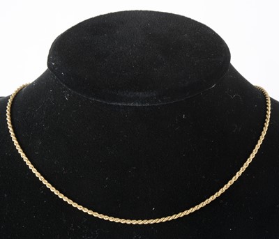 Lot 116 - An 18 carat yellow gold chain necklace