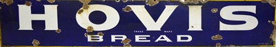Lot 144 - A large enamel sign: 'Hovis Bread'