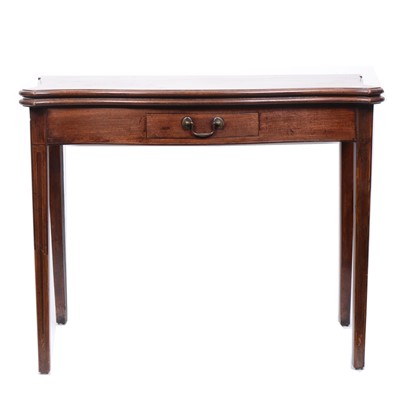 Lot 471 - A George III mahogany tea table in the Hepplewhite style