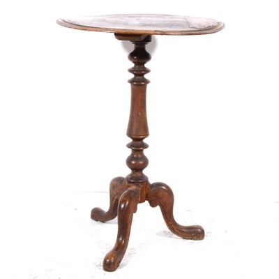 Lot 311 - A Victorian stained walnut pedestal table