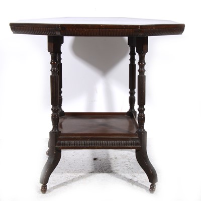 Lot 339 - An Edwardian walnut window table