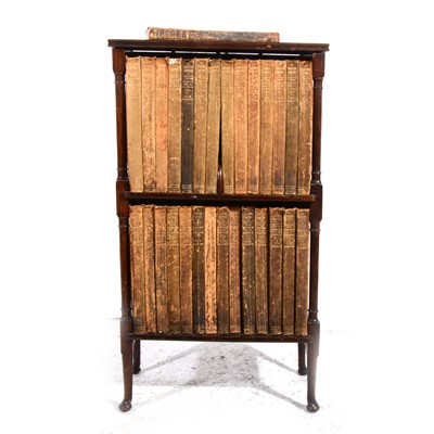 Lot 346 - An Edwardian mahogany book stand/ side table