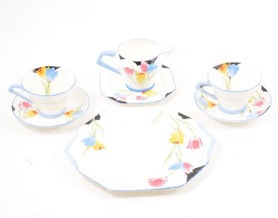 Lot 79 - Paragon china Art Deco part tea set