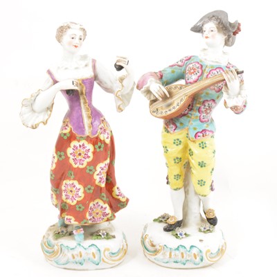 Lot 150 - A pair of Chelsea/Derby style figures