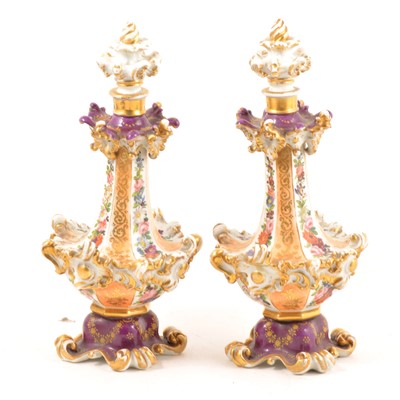 Lot 73 - Pair of Jacob Petit, Paris scent bottles