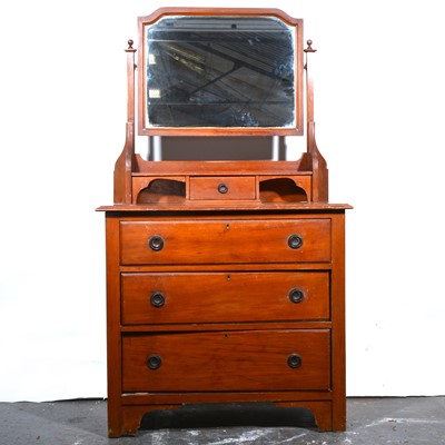 Lot 539 - Victorian dressing table, washstand and a towel rail