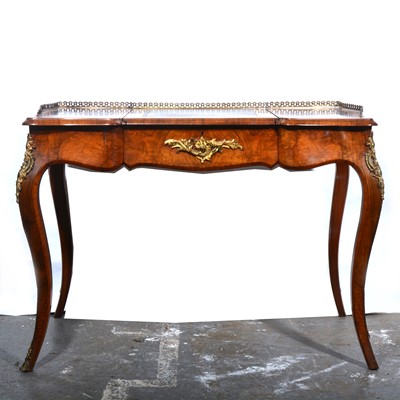 Lot 456 - 19th Century French walnut and marquetry desk