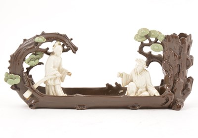 Lot 108 - A Minton majolica model of a Japanese boat