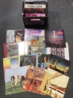 Lot 38A - Collection of Vinyl LP records; Fourty-two including Skid Row, Pink Floyd, Bob Dylan, Frank Zappa, and other.