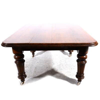 Lot 363 - A Victorian oak extending dining table