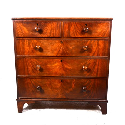 Lot 1576 - A Victorian mahogany chest of drawers