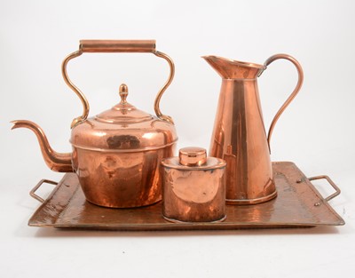 Lot 1089 - An assortment of copper and brass ware