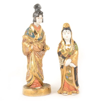 Lot 1007 - Two Japanese Satsuma figures