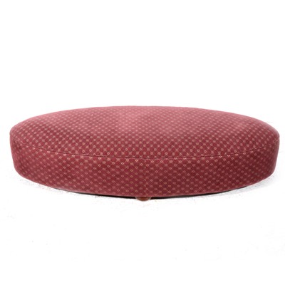 Lot 389 - An oval upholstered foot stool