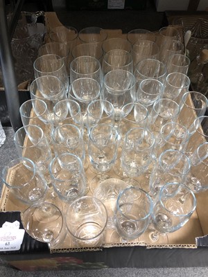 Lot 63 - Two boxes of table glassware
