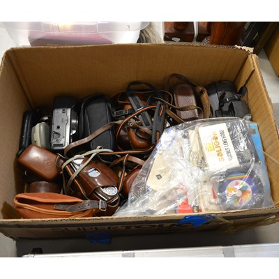 Lot 168 - Vintage SLR cameras, other cameras and accessories.