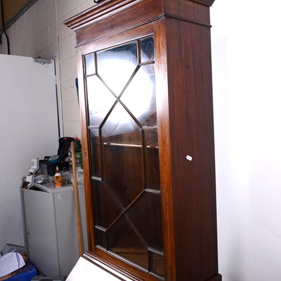 Lot 97 - An Edwardian inlaid mahogany bureau bookcase