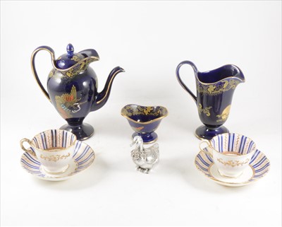 Lot 54 - Three boxes of Victorian teaware, china and glass tabeware