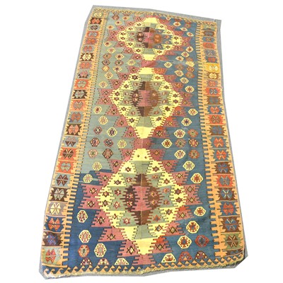 Lot 409 - A Kelim flatweave seamed rug