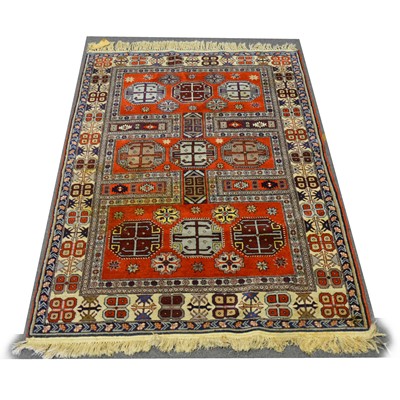 Lot 410 - A Caucasian pattern rug